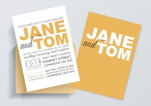 custom wedding invitation